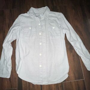GAP Kid’s Light Gray Button Down Shirt
